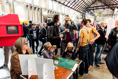 VRmaster virtual reality tijdens Bright Day 2014 in Westergasfabriek