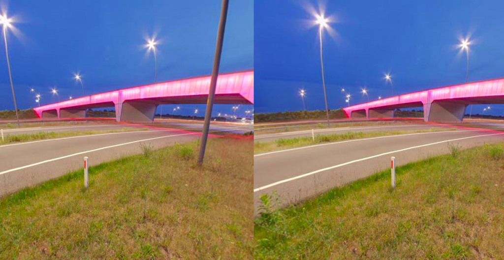 Brainport viaduct by night