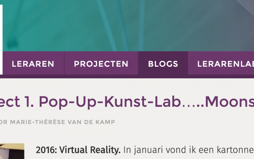 Pop-Up-Kunst-Lab; gebruik makend VRapp.co