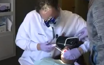Travel to the beach from the chair of your dentist using virtual reality