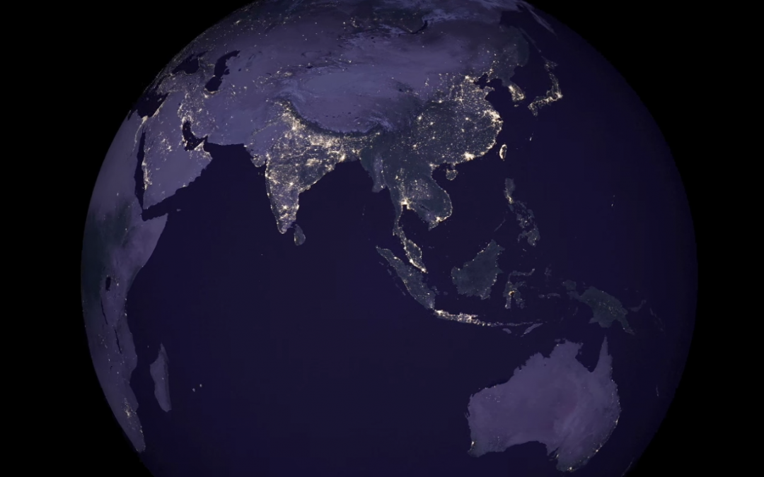 Earth Night Lights in Virtual Reality