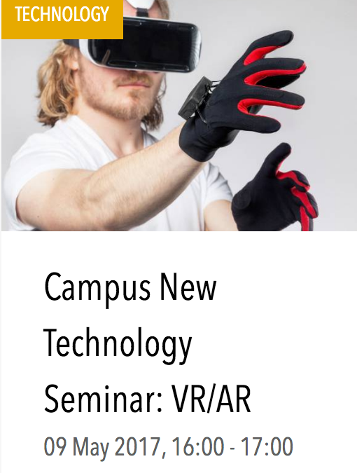 High Tech Campus New Technology Seminar: Virtual Reality