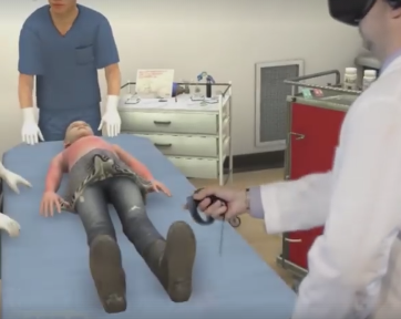Er training in virtual reality
