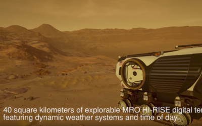 Mars 2030 virtual reality simulation on HTC Vive